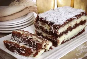 Bolo de Coco Gelado e Fit